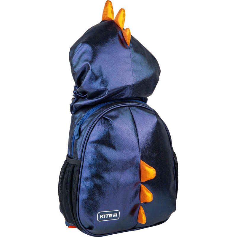 

Рюкзак дошкольный Kite Kids мини с капюшоном мод 567 Black Dino K21-567XS-2