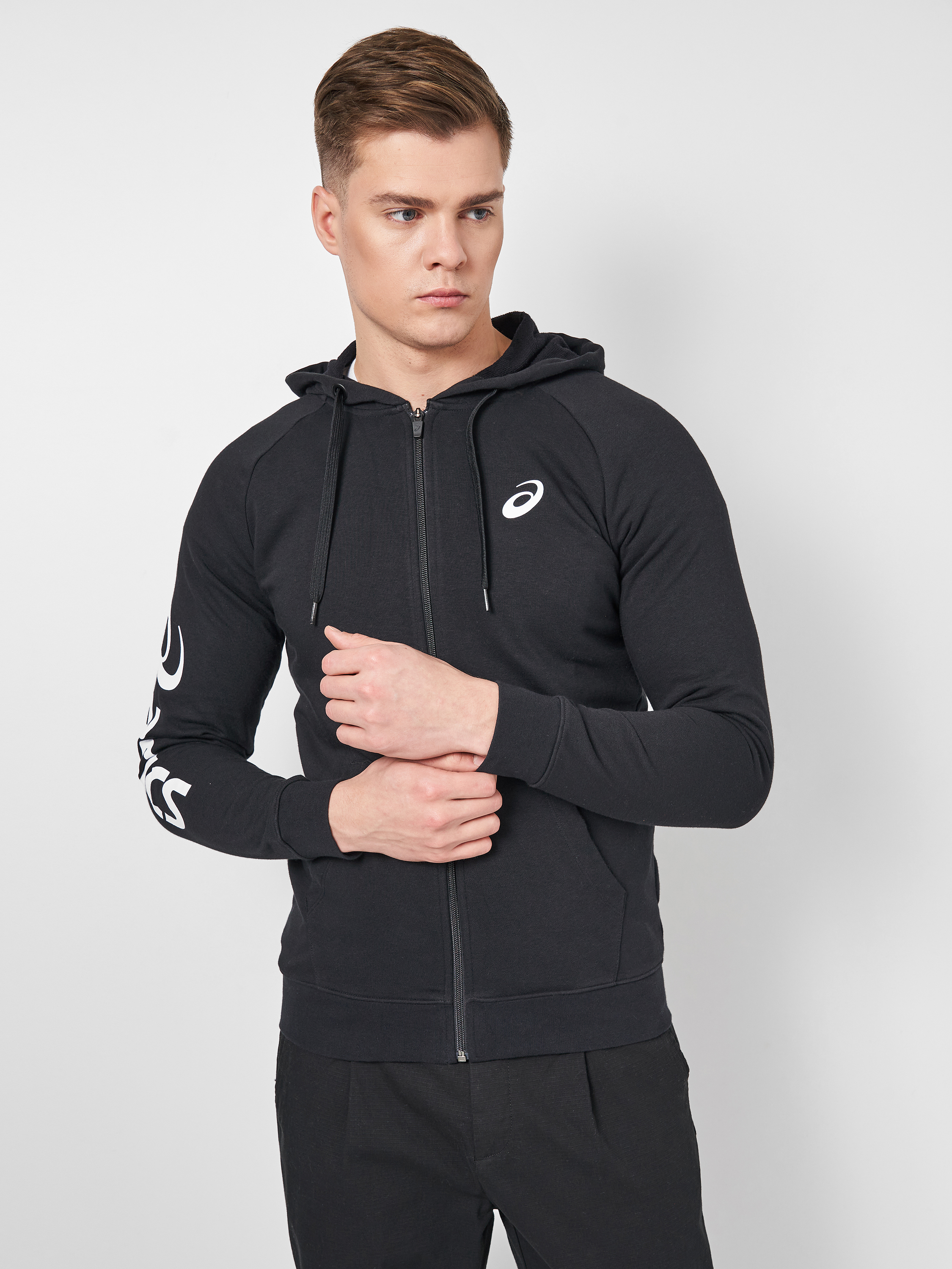 

Толстовка ASICS BIG ASICS FZ HOODIE 2031A983-001 XL Черная