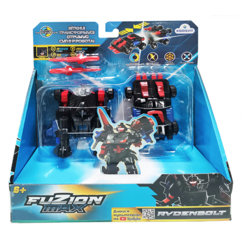 

Игровой набор машинок-трансформеров FUZION MAX - РАЙДЕНБОЛТ (54005)