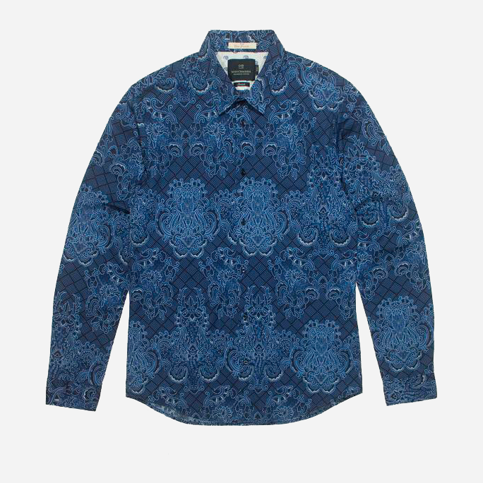 

Рубашка Scotch&Soda 136294b02  Синяя, Рубашка Scotch&Soda 136294b02 S Синяя