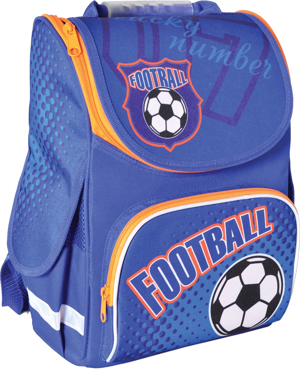 

Рюкзак школьный каркасный 1 Вересня Smart 553006 Football PG-11 34*26*14см