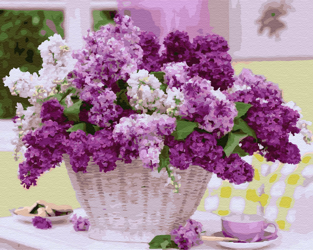 

Картина по номерам BrushMe Сирень в белой корзинке, 40 х 50 см (BRM29086)