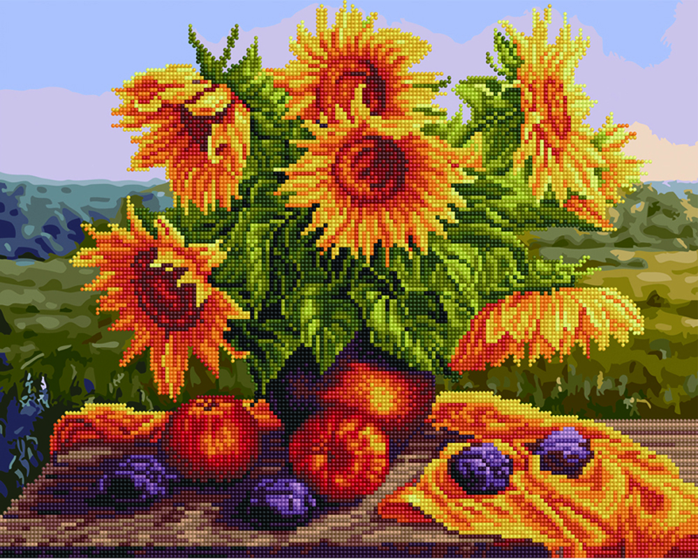 

Картина по номерам Rainbow Art Подсолнухи, 40 х 50 см (BGZS1017)