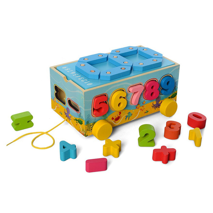 

Деревянная игрушка Центр развивающий Bambi MD 2609 геометрика Цифры (21270006)