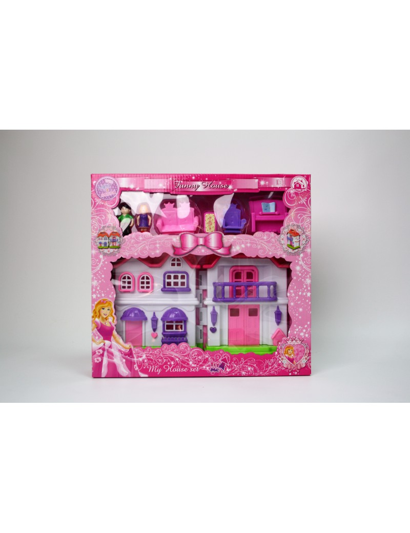 

Кукольный домик для девочек со свето-музыкальными эффектами Funny House Set "Средний"