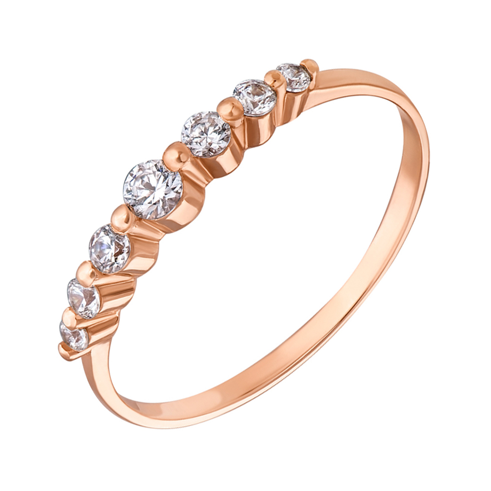 

Золотое кольцо с фианитом S Zirconia 000049400 17.5 размера