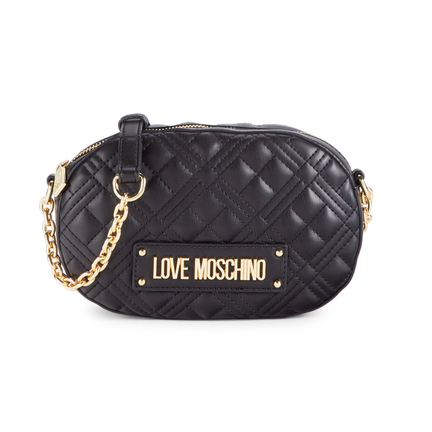 

Женская сумка Love Moschino Quilted Oval Crossbody Bag JC4207PP0CKA0000 черная