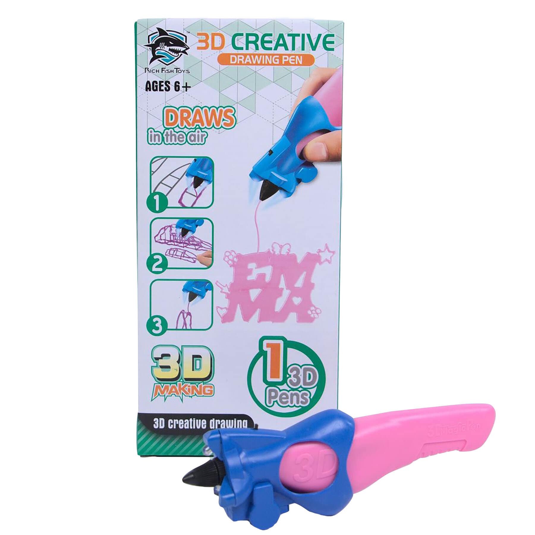 

Ручка 3D Rich Fish Toys 8801-2E