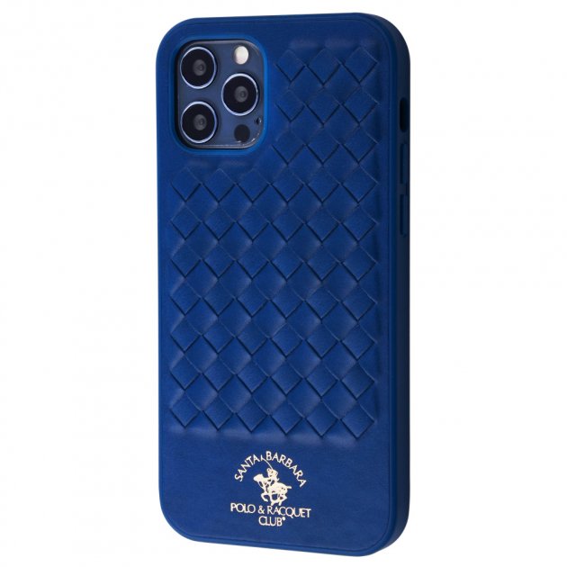 

Чехол для iPhone 12 Ravel Santa Barbara Polo Синий