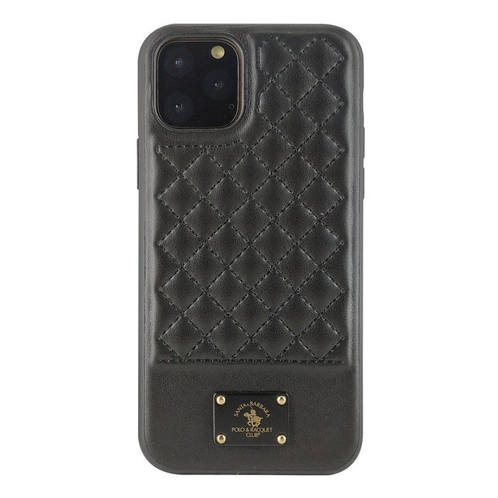 

Кожаный чехол для iPhone 12 Santa Barbara Polo Bradley Черный