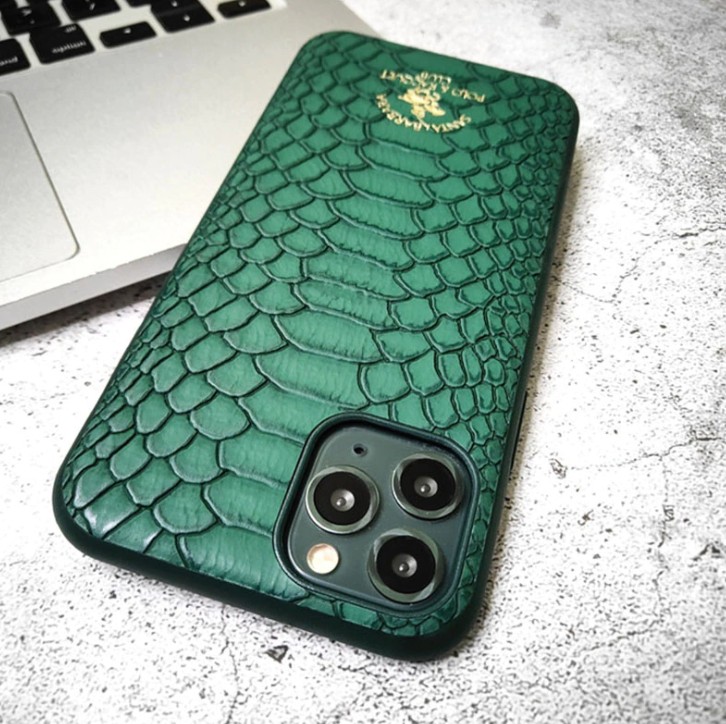 

Зеленый чешуйчатый чехол Santa Barbara Polo Knight для iPhone 11 Pro