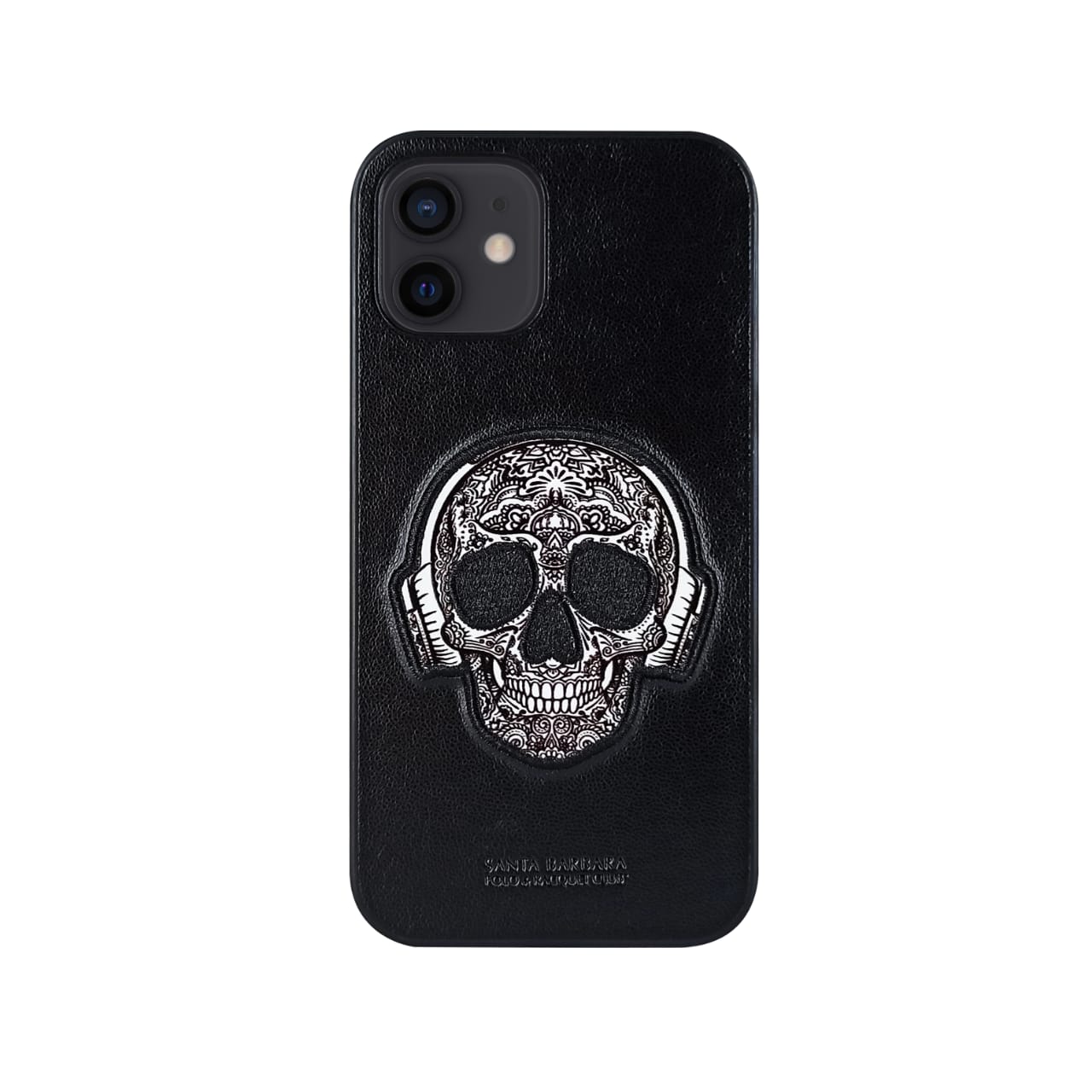 

Чехол для iPhone 12 Pro Череп Patti Santa Barbara Polo Черный