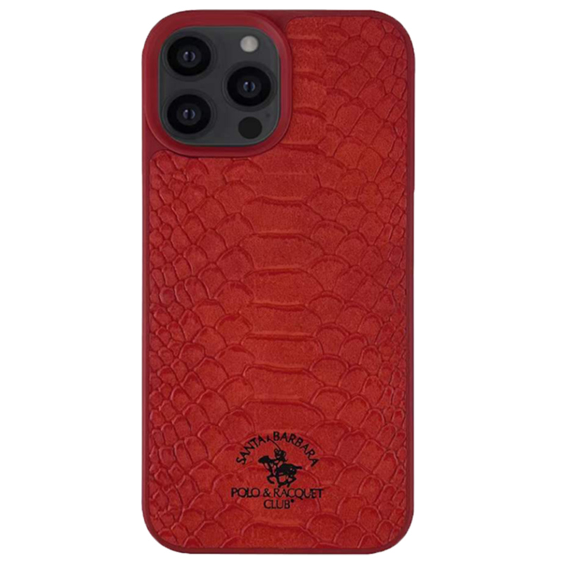 

Красный кожаный чехол Santa Barbara Polo Knight для iPhone XR