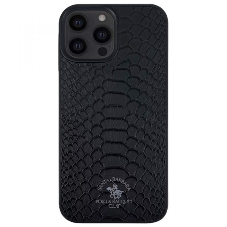 

Черный кожаный чехол Santa Barbara Polo Knight для iPhone 12 Pro