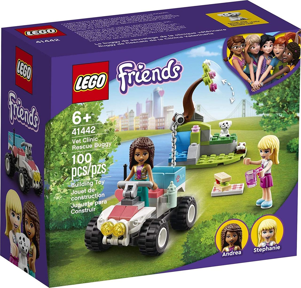 

Конструктор LEGO Friends Спасательный автомобиль ветеринарной клиники 100 деталей (41442)