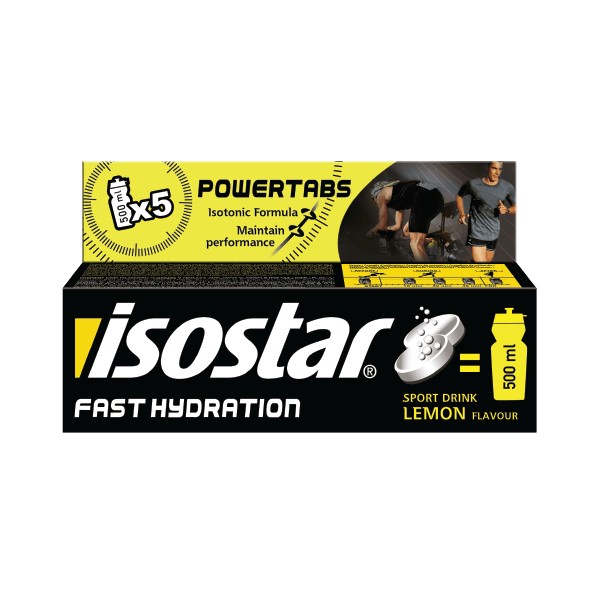 

Растворимые изотонические таблетки Powertabs Isostar 120 гр, (10*12 гр.), лимон