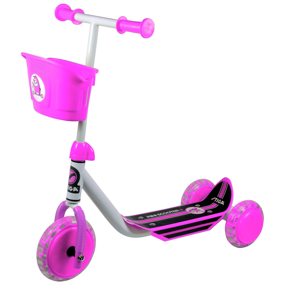 

Самокат Stiga Mini Kid 3W Kick Scooter розовый (80-7401-19-1)