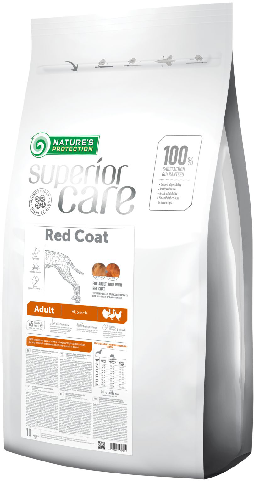 

Сухой корм для собак Nature's Protection Superior Care Red Coat Adult All Breeds 10 кг (NPSC45789) (4771317457899)