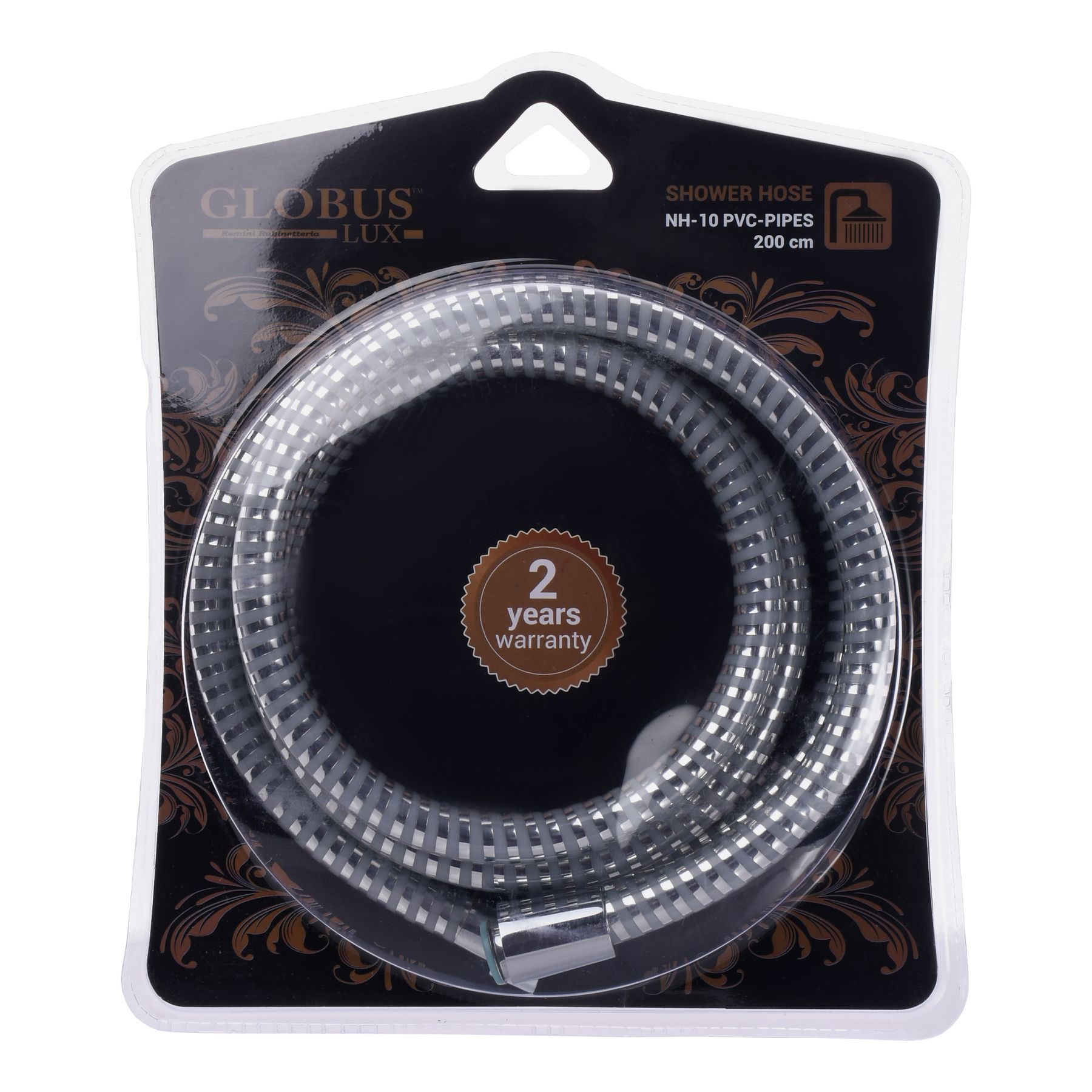 

Шланг душовий Globus Lux NH-10-200 силіконовий PVC PIPES,довжина 200см-(тип HGrohe),блістер