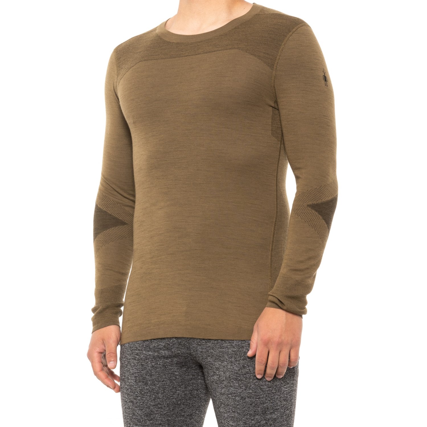 

Термо лонгслив SmartWool Intraknit Merino 200 - Merino Wool (For Men) Military Olive/Black, S (44)