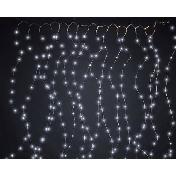 

Гирлянда LEDLight штора проволока 3х1 метр 200л белый