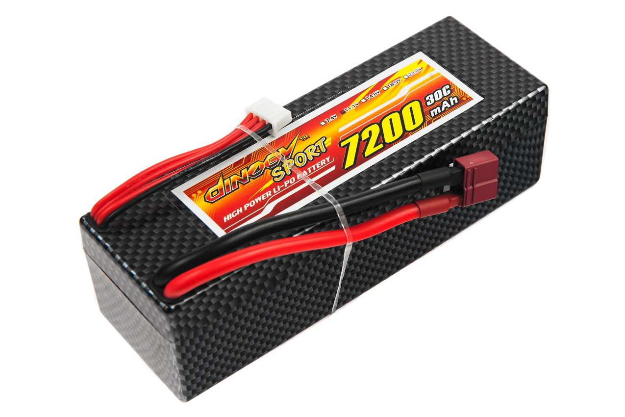 

Аккумулятор Dinogy Li-Pol 7200mAh 11.1V 3S 30C Hardcase 41x46x138мм T-Plug