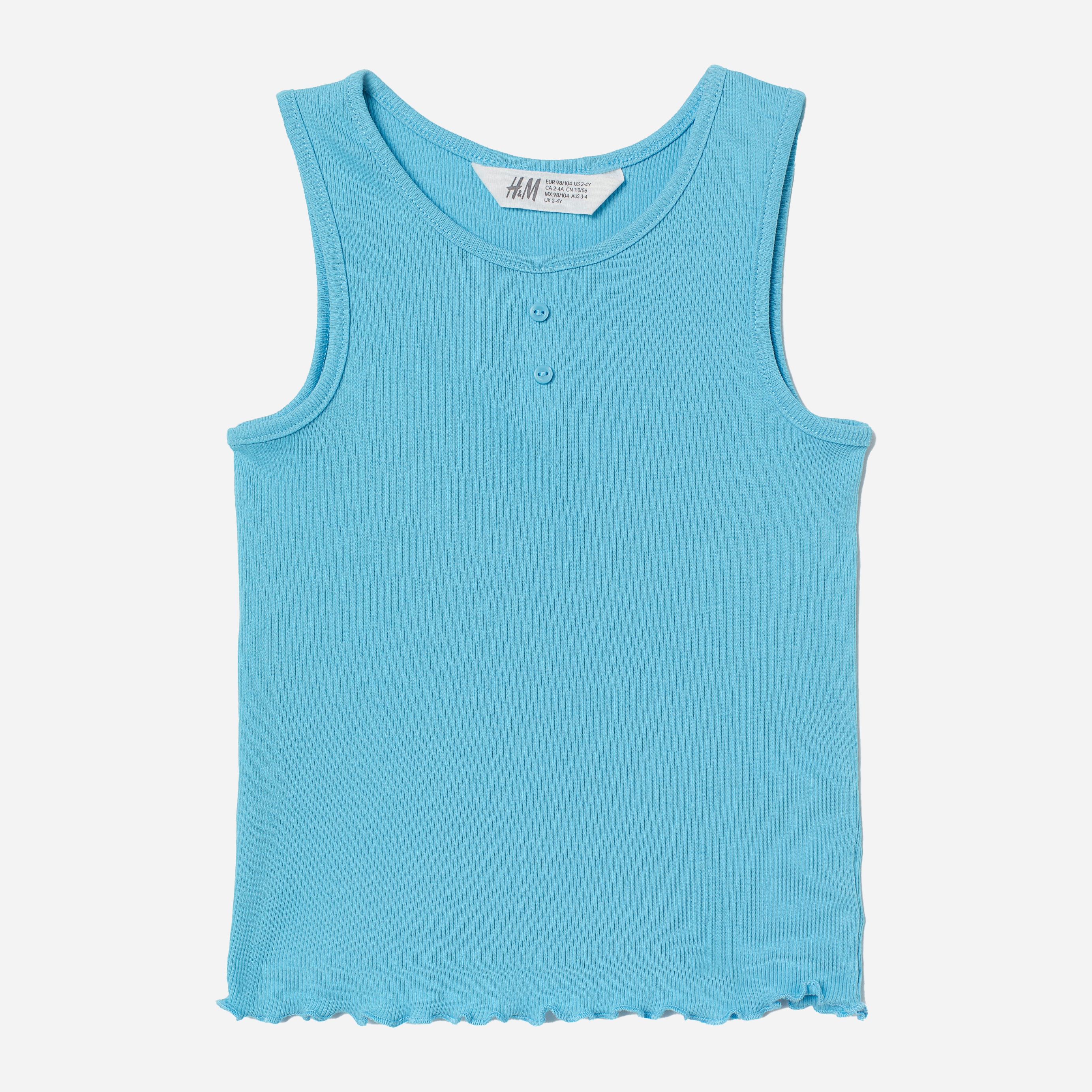 

Майка H&M 824297b42 98-104 см Голубая