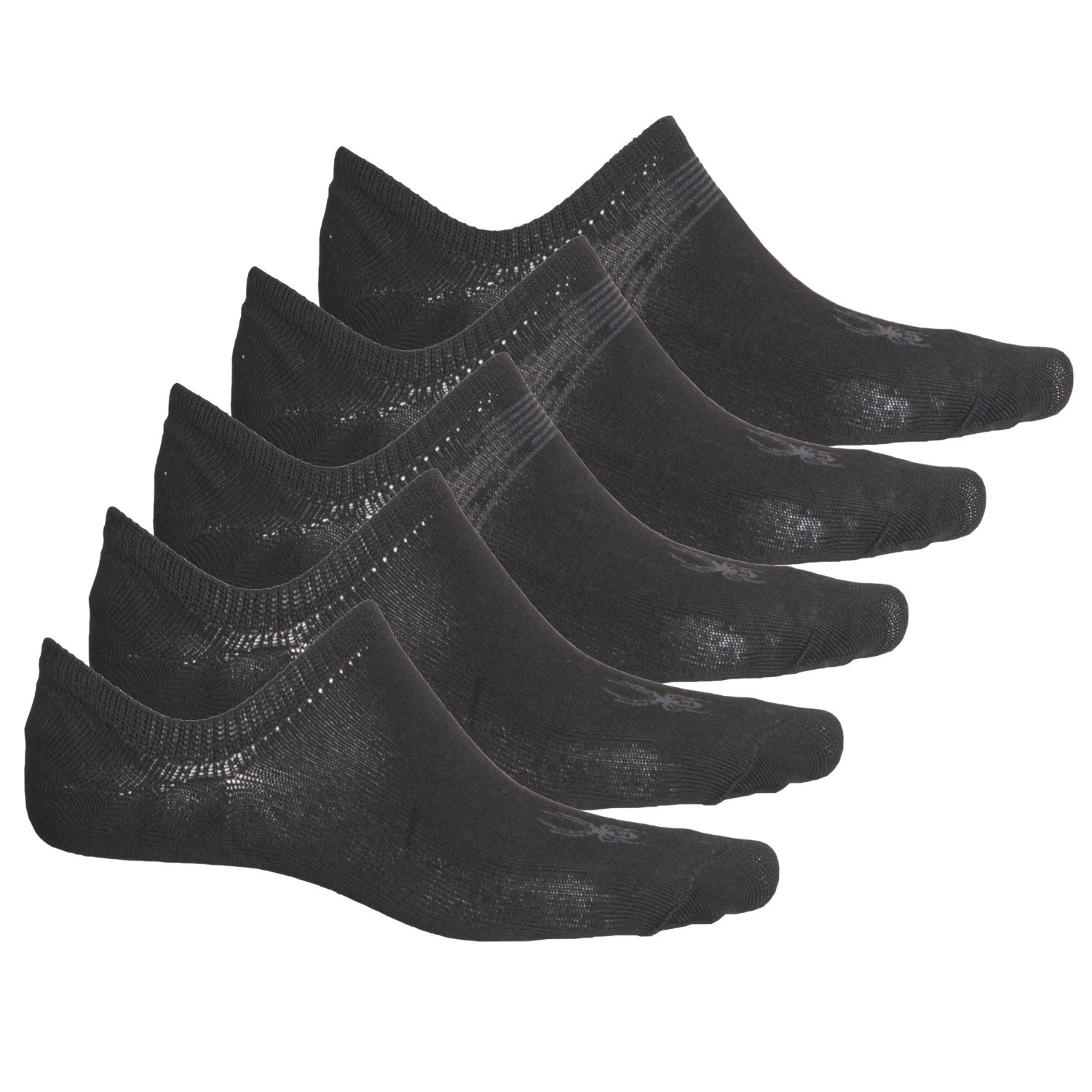 

Носки Spyder Broken Stripes Super No-Show Liner - 5-Pack, Below the Ankle Black, L (48)