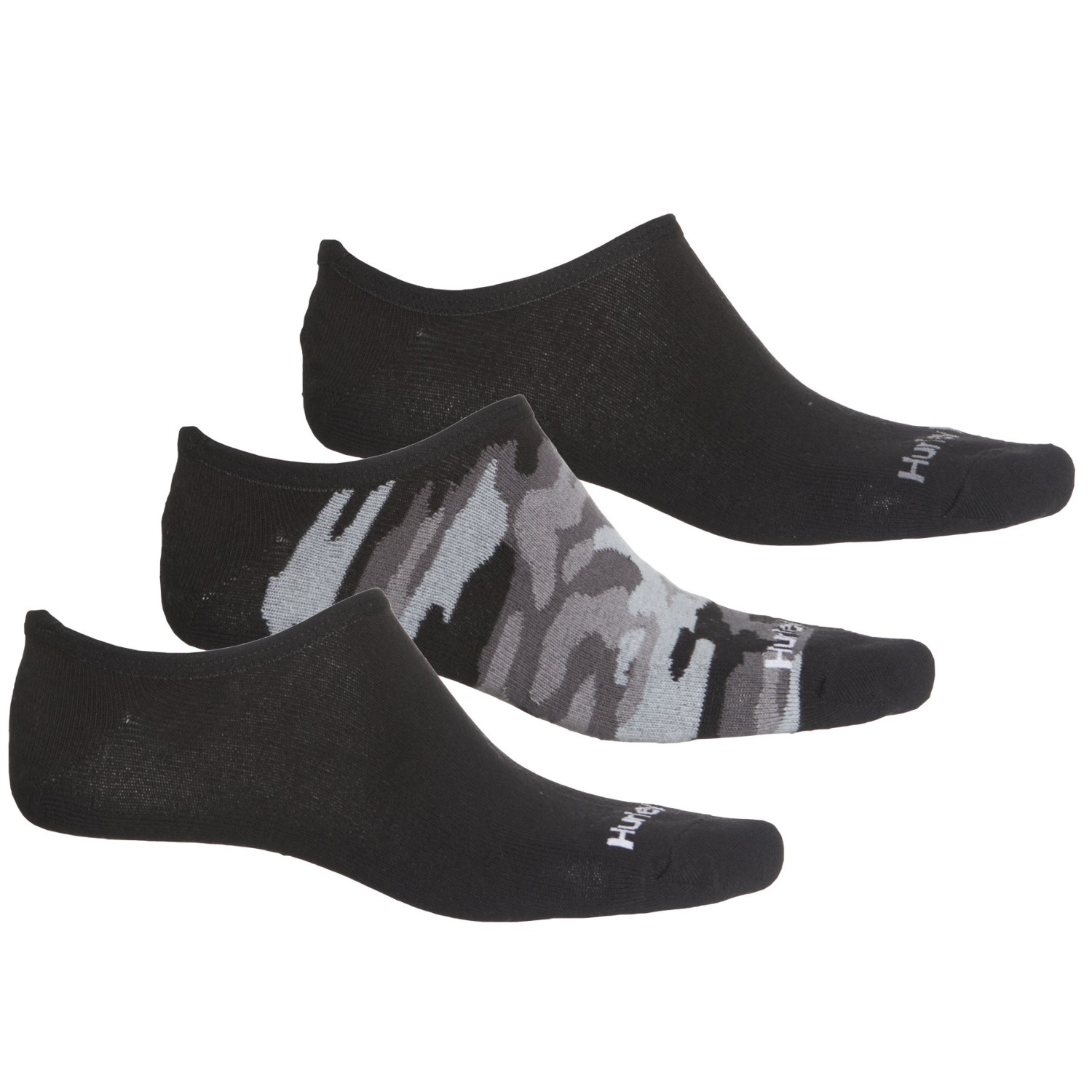 

Носки Hurley No-Show Liner - 3-Pack, Below the Ankle Black/Camo, L (48)