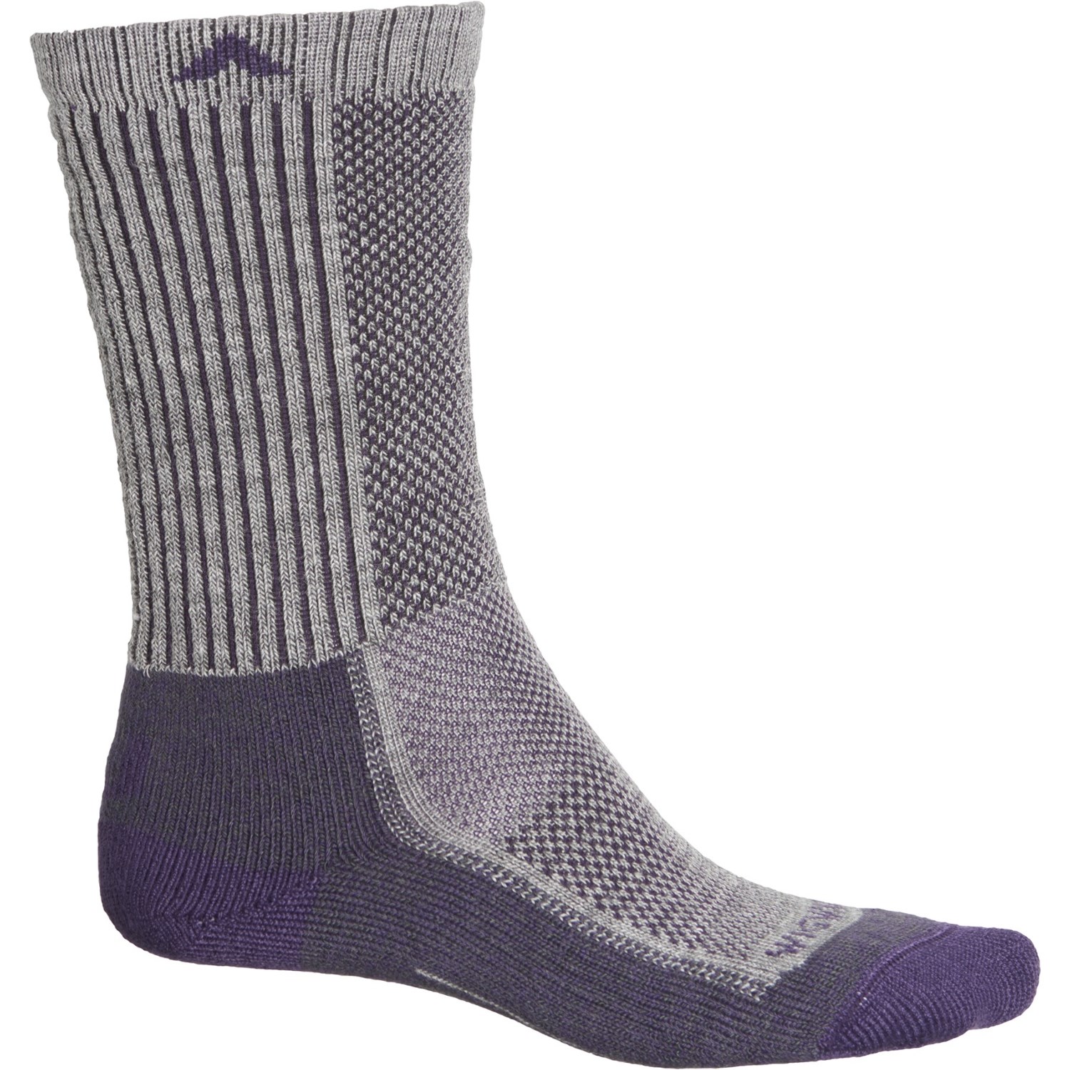 

Носки Wigwam CoolLite Lightweight Hiking - Crew (For Men and Women) Grey/Purple,  (44, Носки Wigwam CoolLite Lightweight Hiking - Crew (For Men and Women) Grey/Purple, S (44)