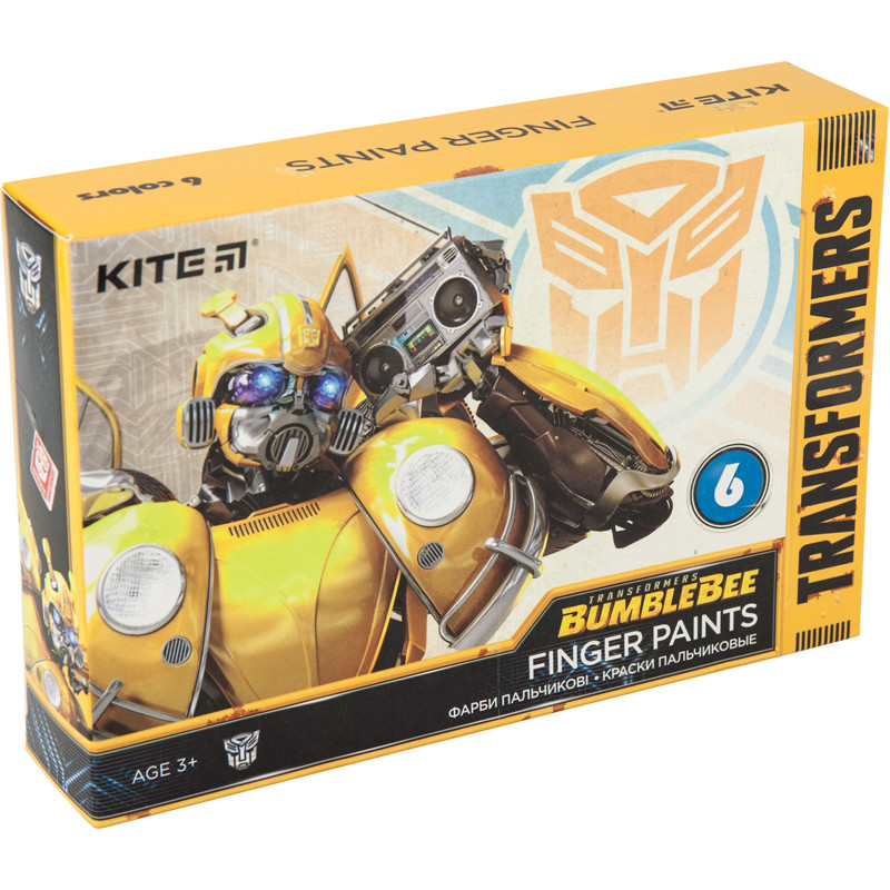 

Краски пальчиковые Kite Transformers 6 цветов TF20-064, 42169
