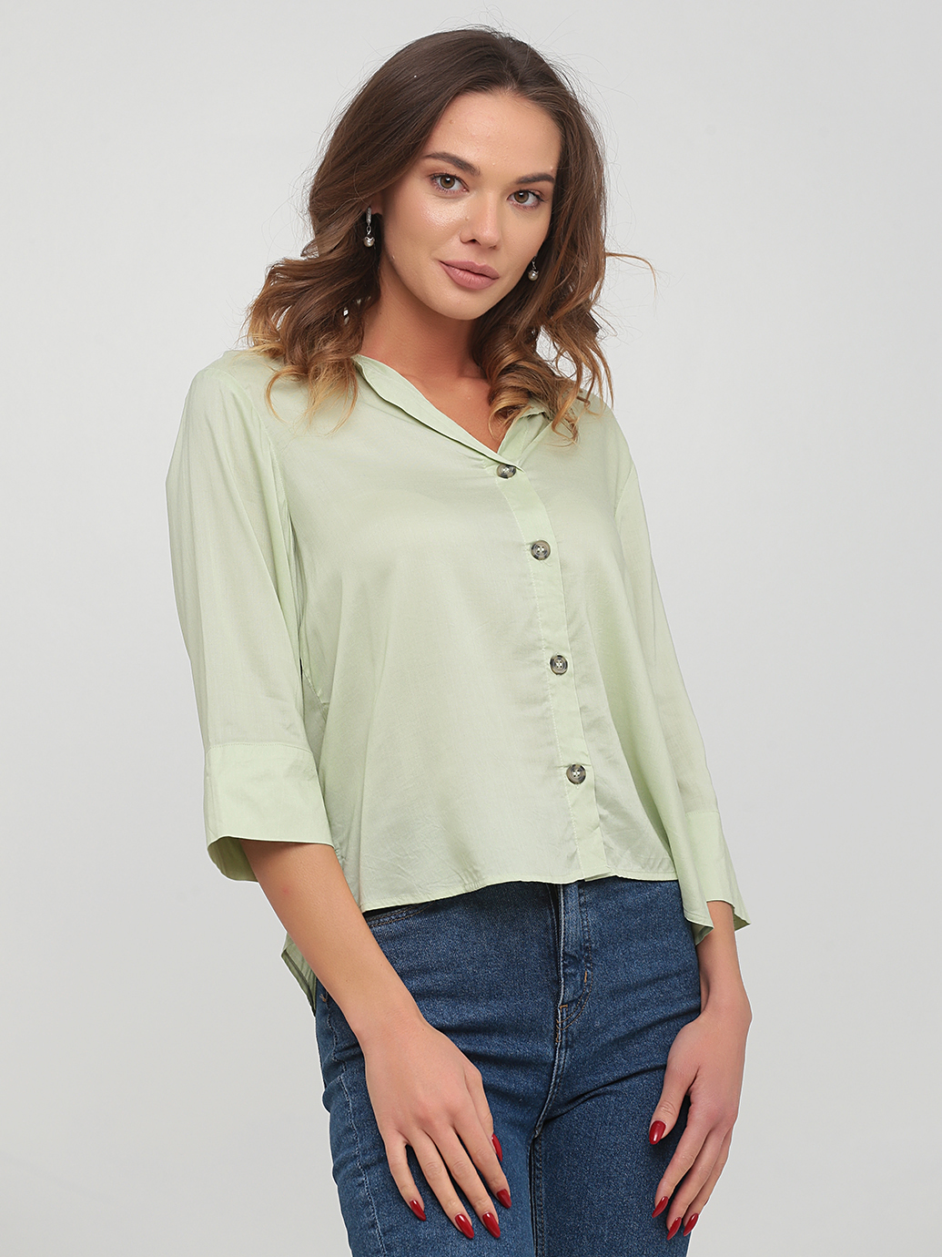 

Блузка H&M 8162411log  Светло-зеленая, Блузка H&M 8162411log 44 Светло-зеленая