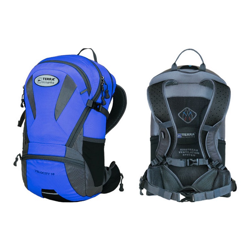 

Рюкзак Terra Incognita Velocity 16 - синій/сірий