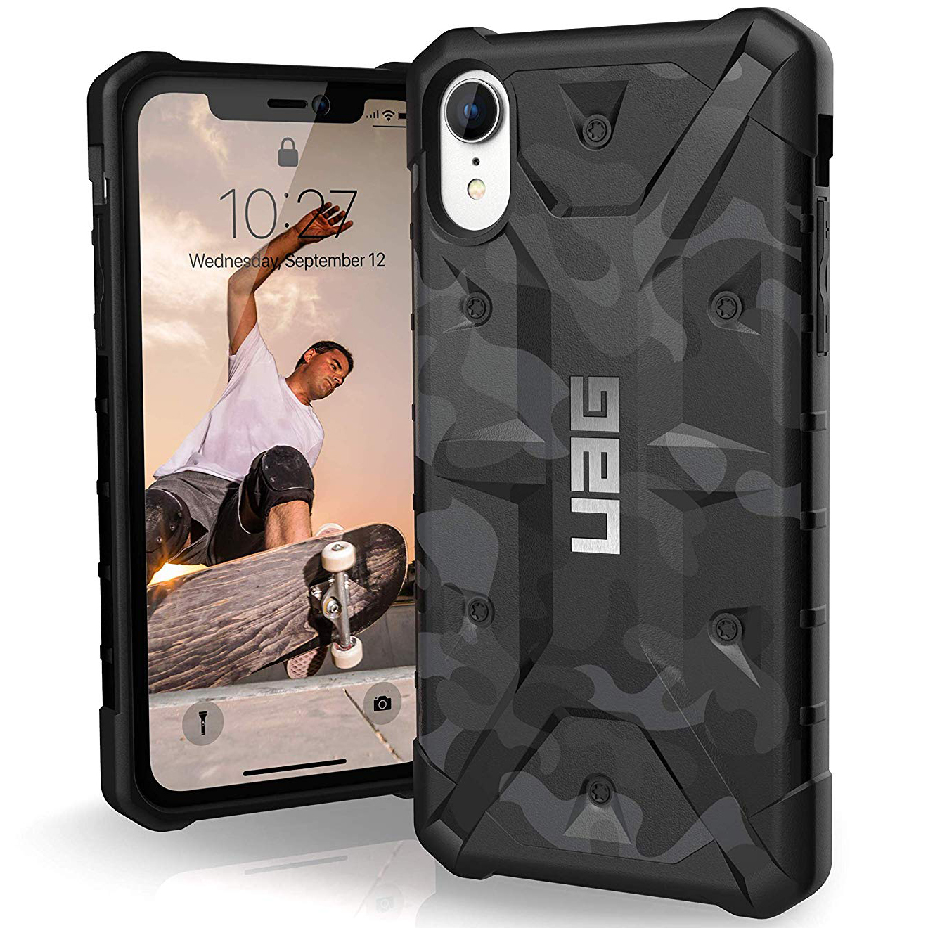 

Ударопрочный чехол UAG Pathfinder камуфляж для Apple iPhone XR (6.1") серый