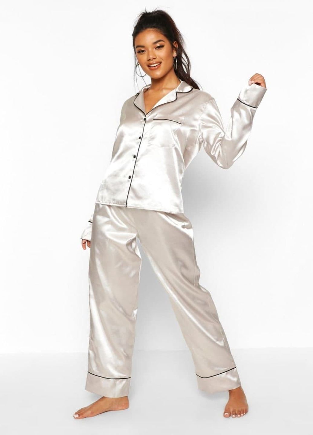 

Пижама Boohoo  серый 8520123003087, Пижама Boohoo 42 серый 8520123003087