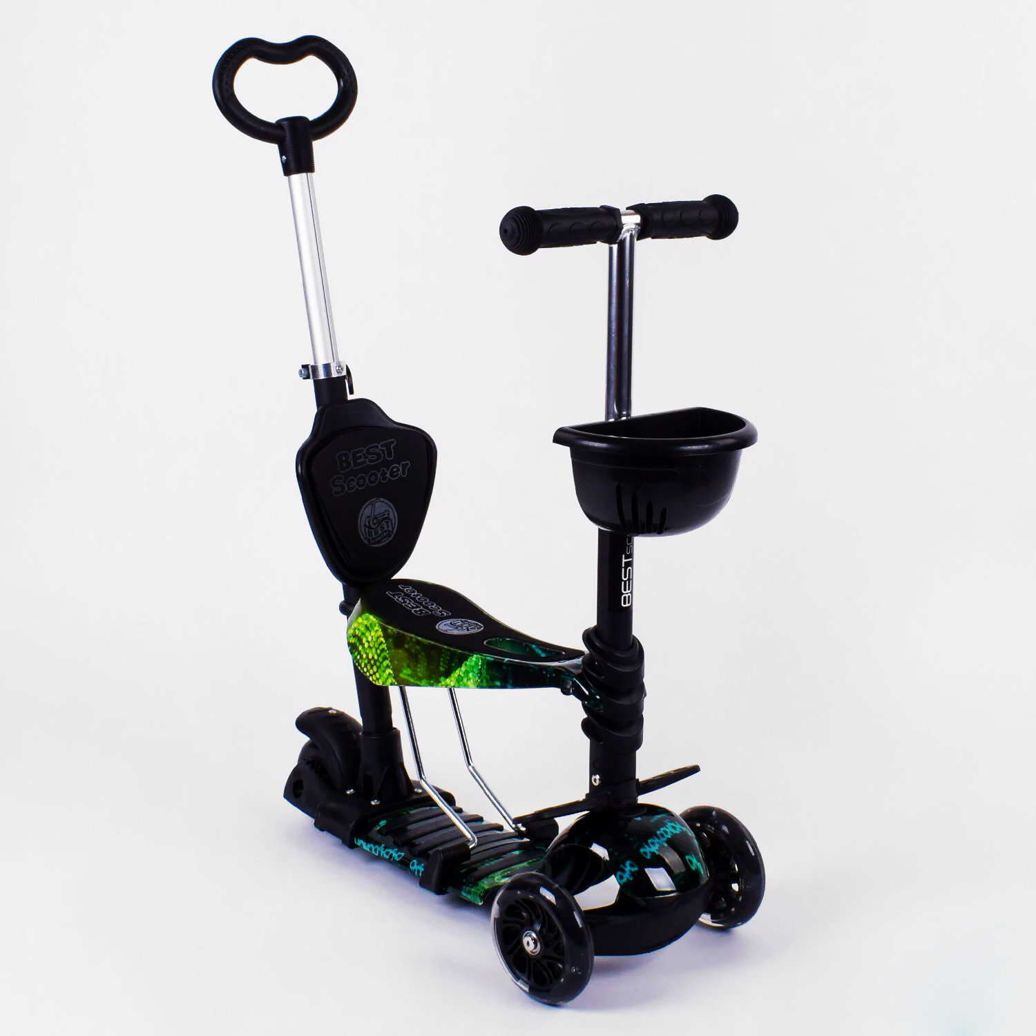 

Самокат 5в1 Best Scooter (PU колеса с подсветкой) Абстракция Multicolor (91128)