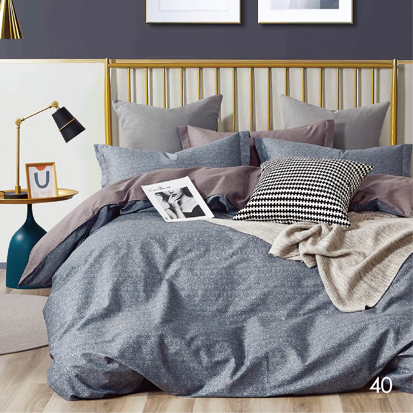 

Комплект постельного белья Isleep полуторный Сатин Twill 40