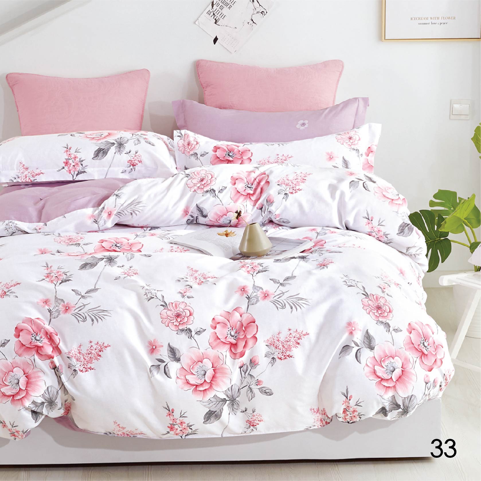 

Комплект постельного белья Isleep полуторный Сатин Twill 33