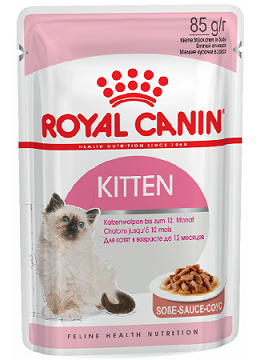 

Royal Canin Kitten 85 гр упаковка 12 шт влажный корм (Роял Канин) в соусе для котят до 12 месяцев