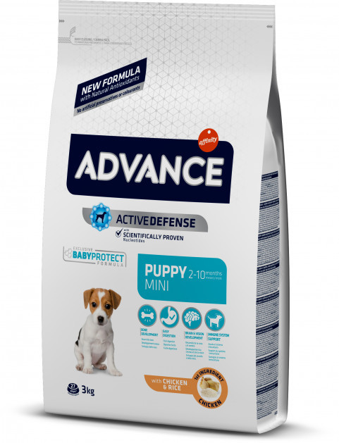 

Advance Dog Mini Puppy, корм для щенков маленьких пород, 3 кг.