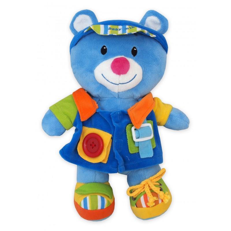 

Плюшевая игрушка для новорожденных Baby Mix Мишка, разноцветный (TE-9823-25 D)