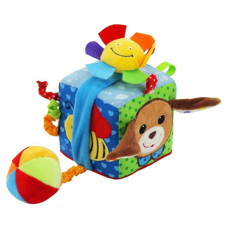 

Детский развивающий плюшевый кубик Baby Mix, разноцветный (TE-8561-10D)