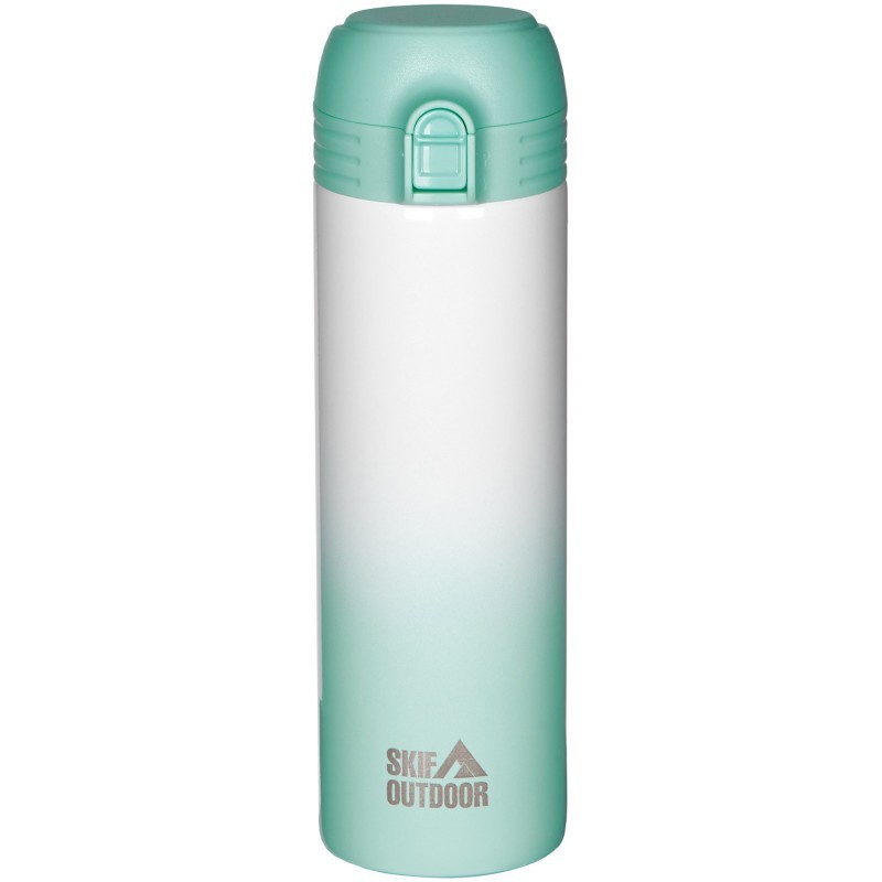 

Термокружка Skif Outdoor Bokeh 0.5л бирюзовый/белый