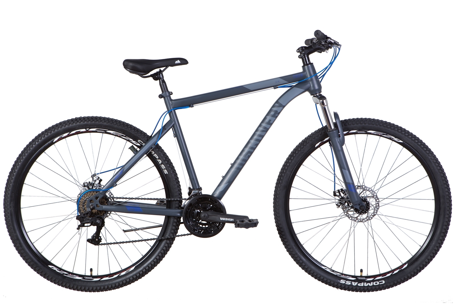 

Велосипед ST 29" Discovery TREK AM DD 2022 (темно-серый с синим (м)) Discovery OPS-DIS-29-129