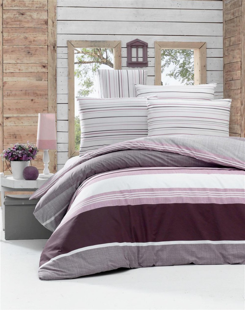 

Комплект постельного белья Victoria ранфорс Savoy lilak 200х220