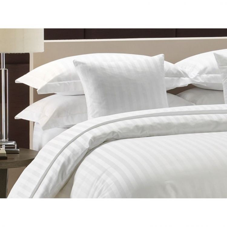 

Пододеяльник Евро Макси Textil comfort страйп сатин полосы вдоль 215 х 240 см белый (0139Под218-СтрОТБ)