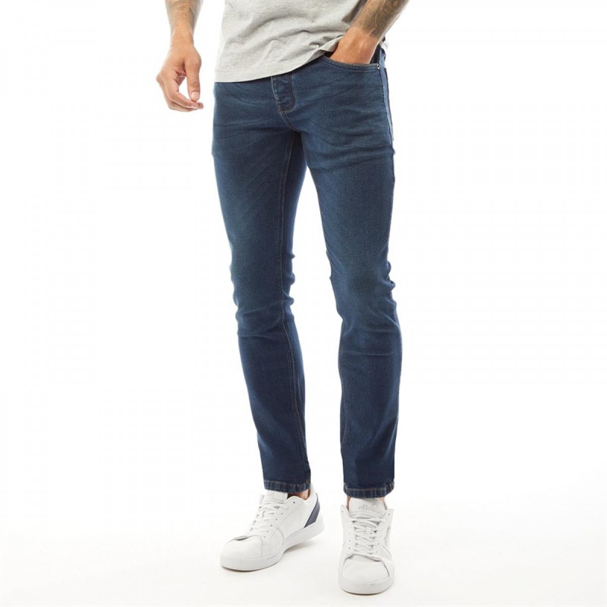 

Джинсы French Connection Slim Fit Denim IND50 Midwash Mid Blue, 32W 32L