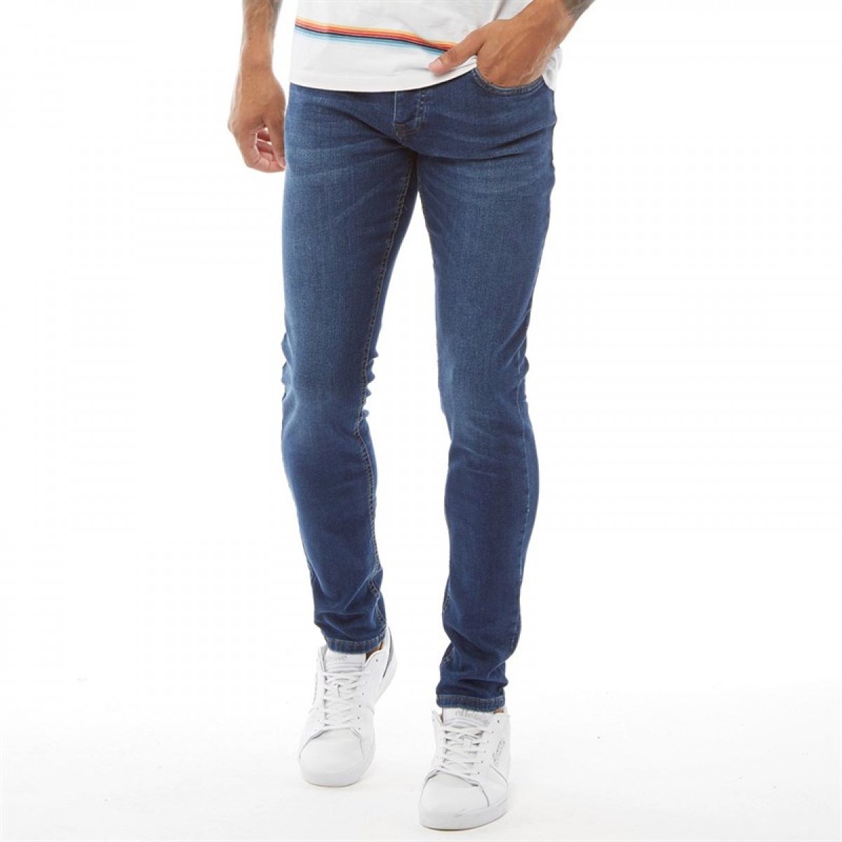 

Джинсы Crosshatch Buraca Slim Fit Stonewash Denim, 34W 30L