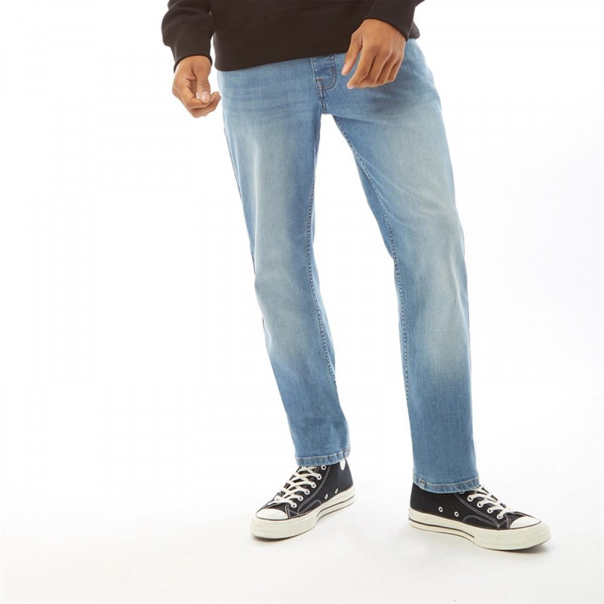 

Джинсы Bench Stuart Straight Fit Mid Blue Wash Denim Blue, 36W 32L