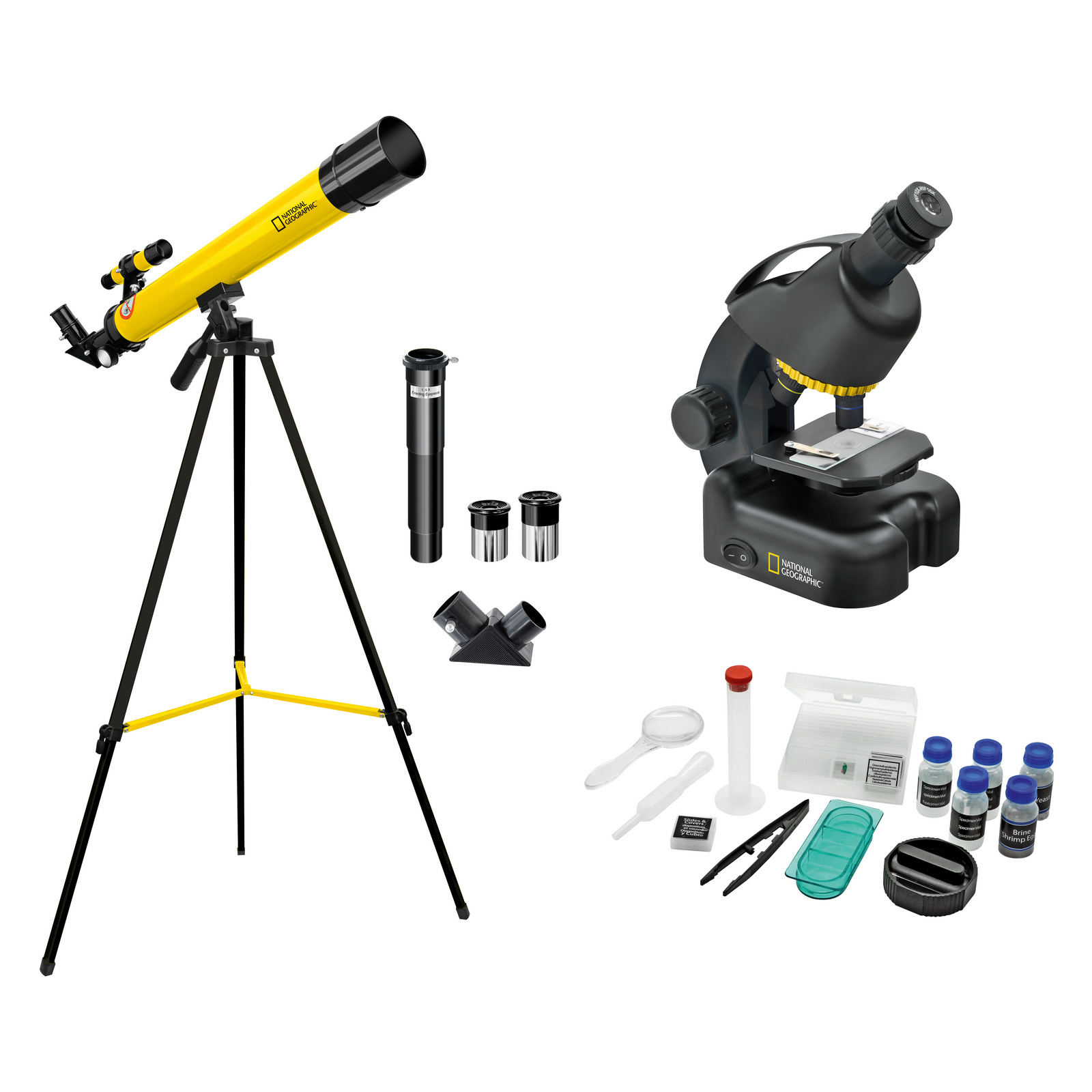 

Микроскоп National Geographic Junior 40x-640x + Телескоп 50/600 (9118300)